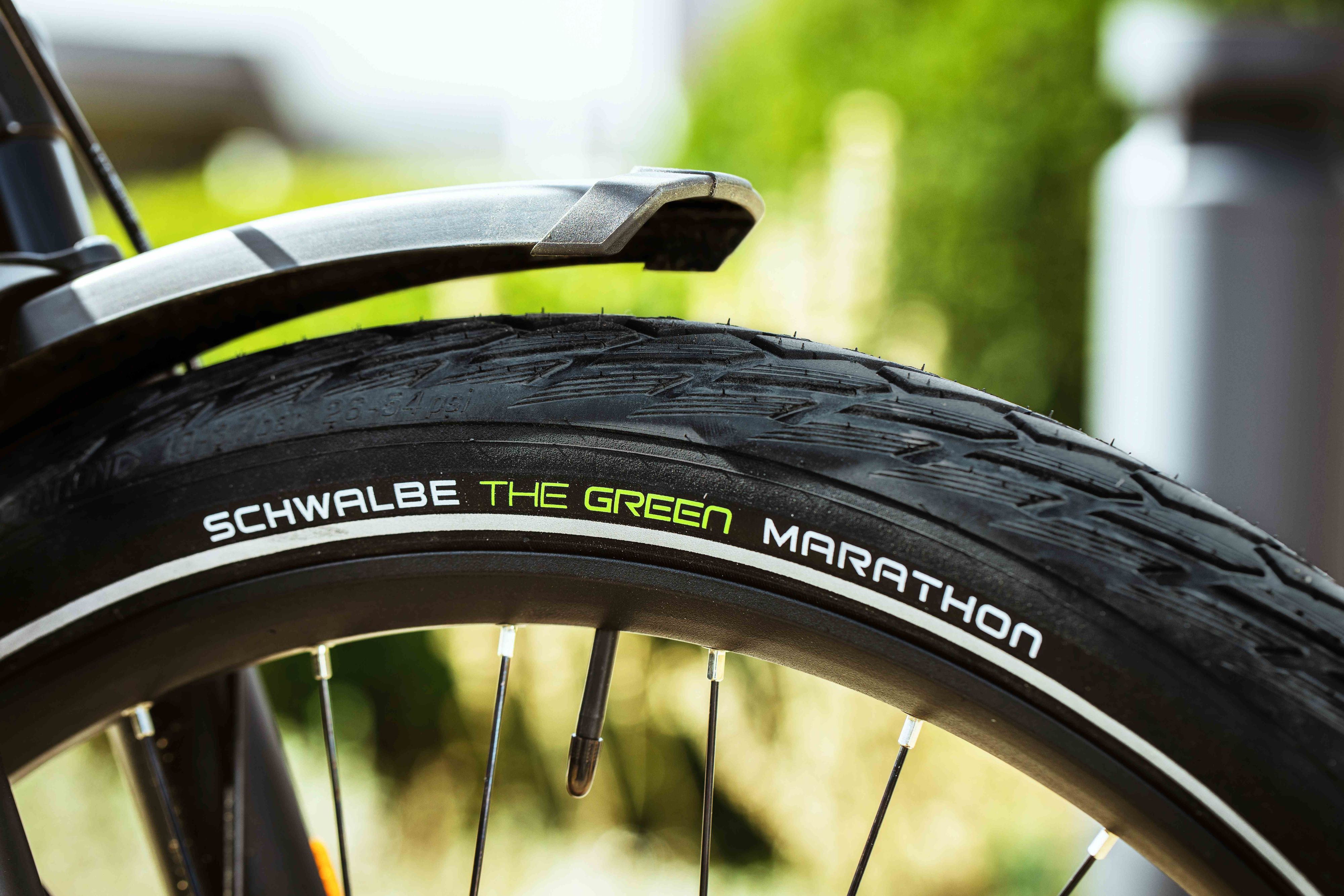 Der Fahrradreifen Green Marathon von Schwalbe.