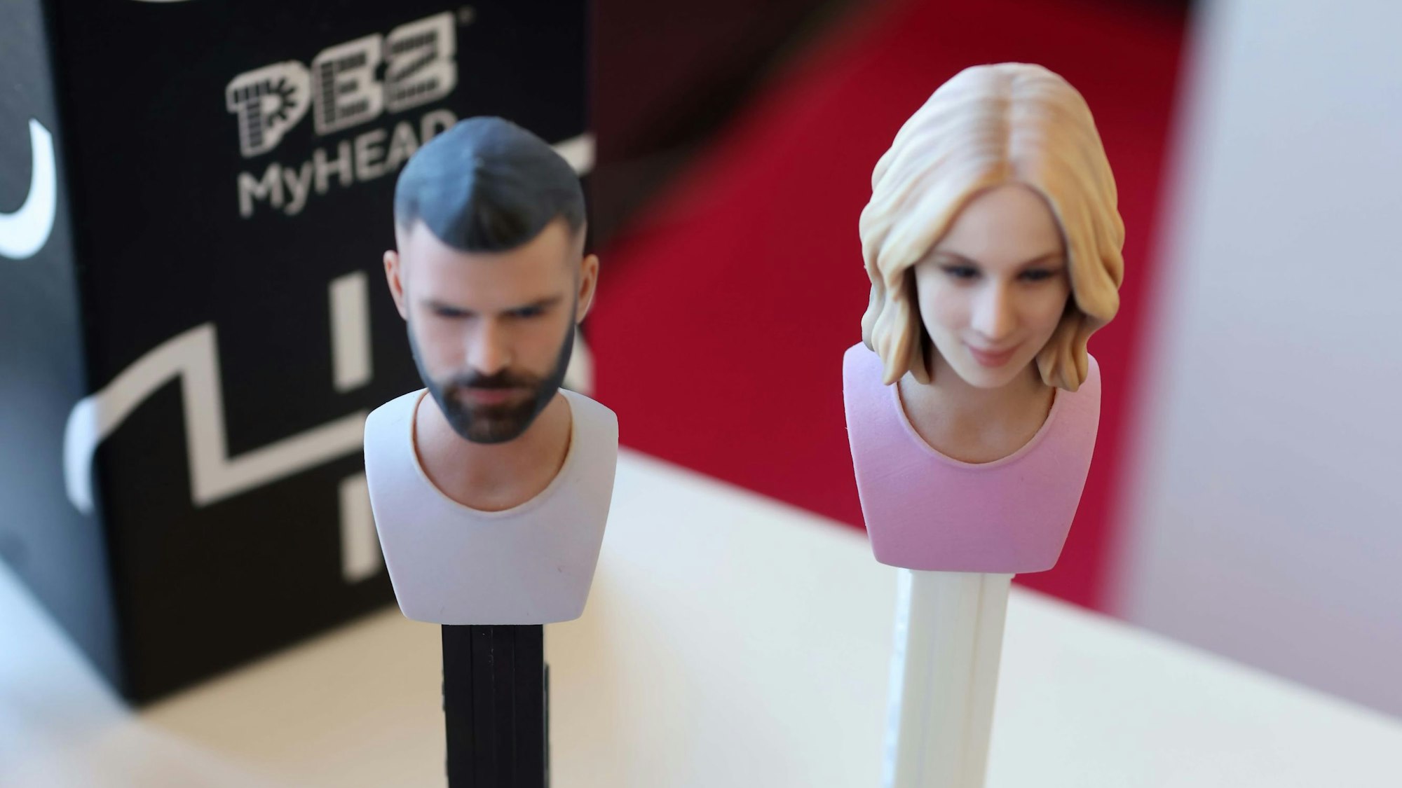 PEZ-Spender gibt es auch mit dem eigenen Konterfei.