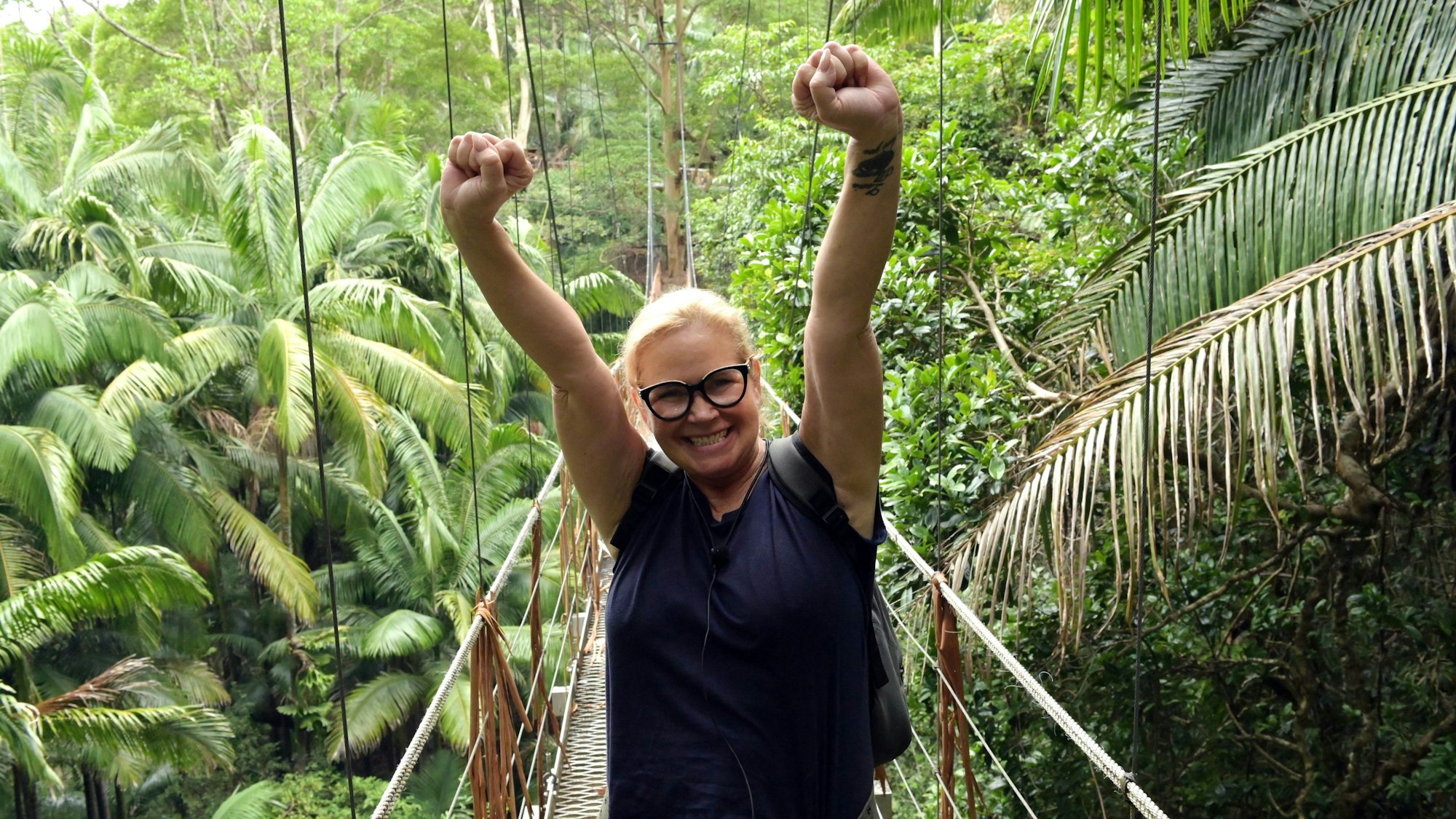 Designerin Claudia Effenberg bei ihrer Teilnahme im Dschungelcamp im vergangenen Jahr.