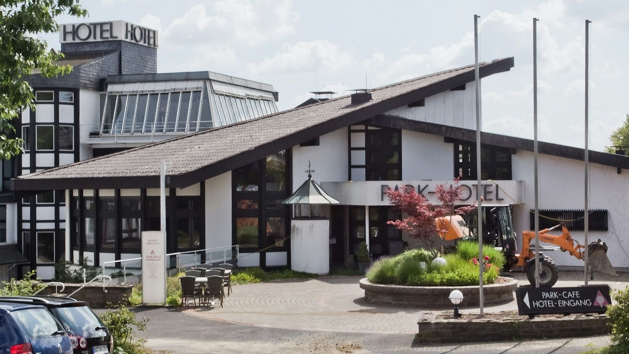 Blick auf das Park-Hotel in Nümbrecht.