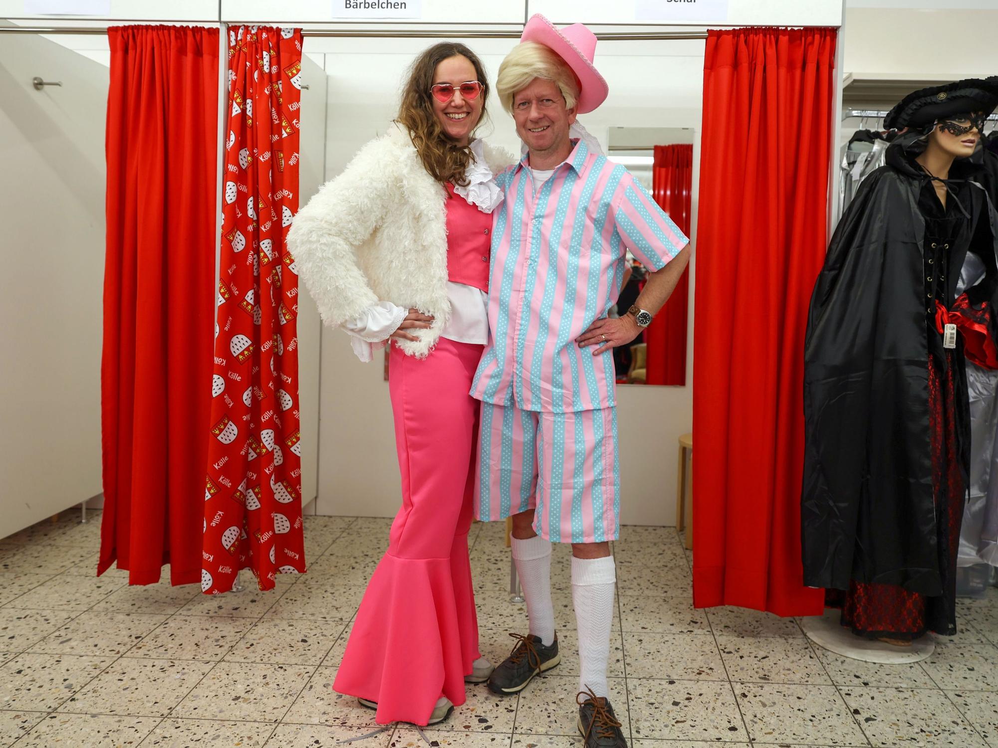 Barbie und Ken, angelehnt an den Greta-Gerwig-Film aus dem vergangenen Sommer.