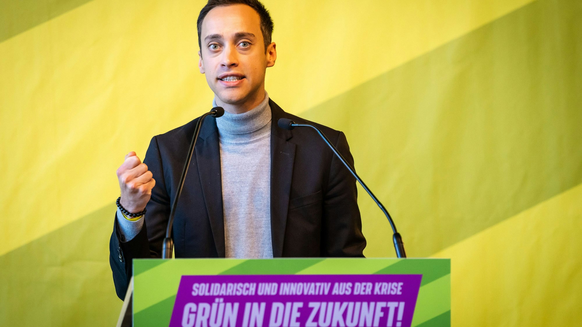 Tim Achtermeyer (29) ist einer der beiden Landesvorsitzenden der NRW-Grünen.