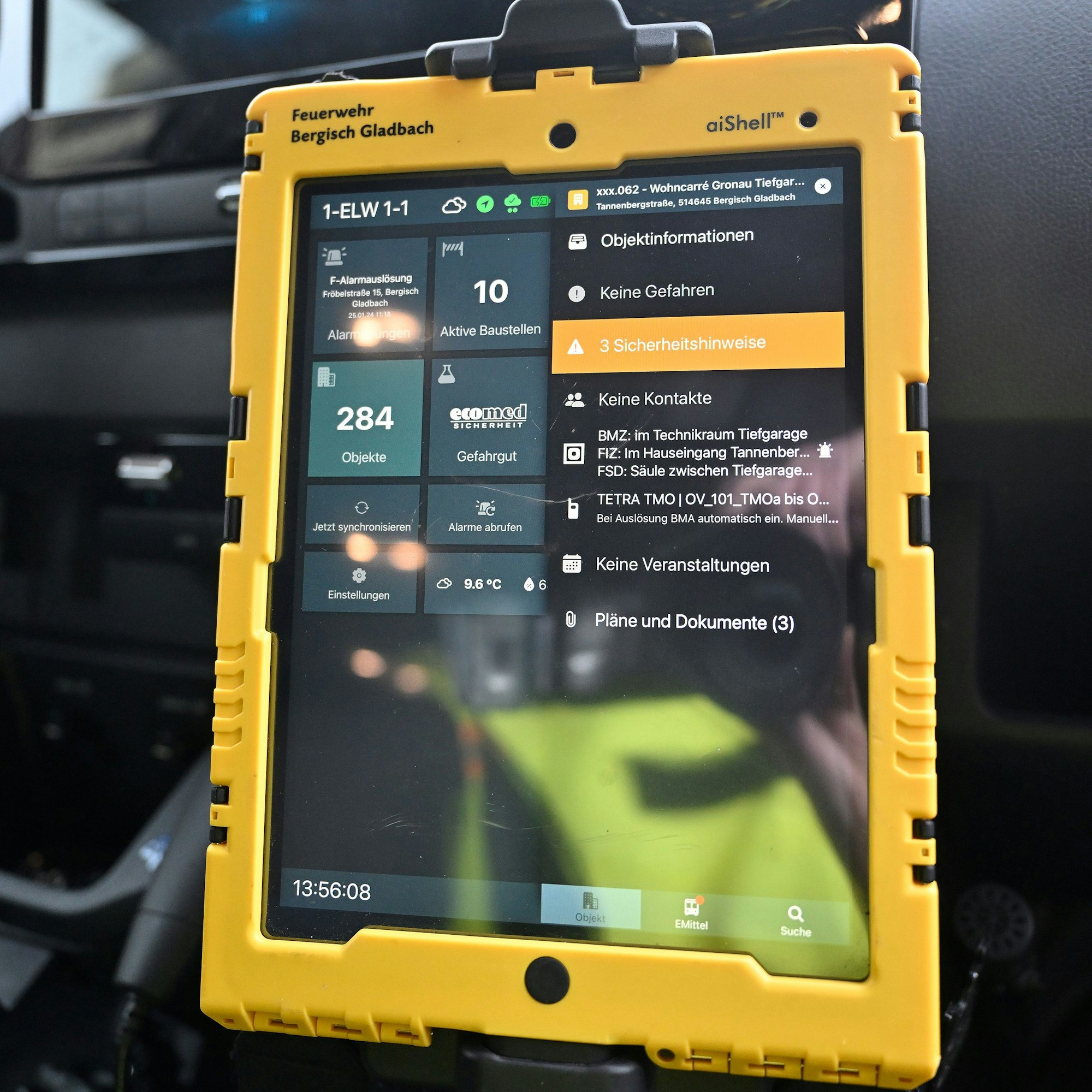 Die Feuerwehr hat jetzt Computer-Tablets.