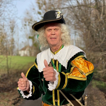 Zu sehen ist Armin Schwerd im Kostüm der Ölligspiefe.