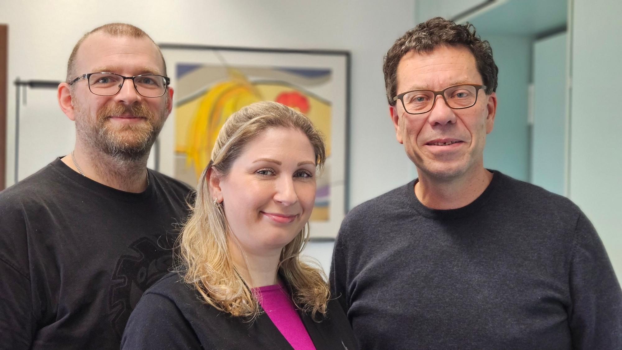 Das Bild zeigt Daniel Dobbelstein, Nadine Eilenberger und Dierk Timm von der SPD-Kreistagsfraktion.