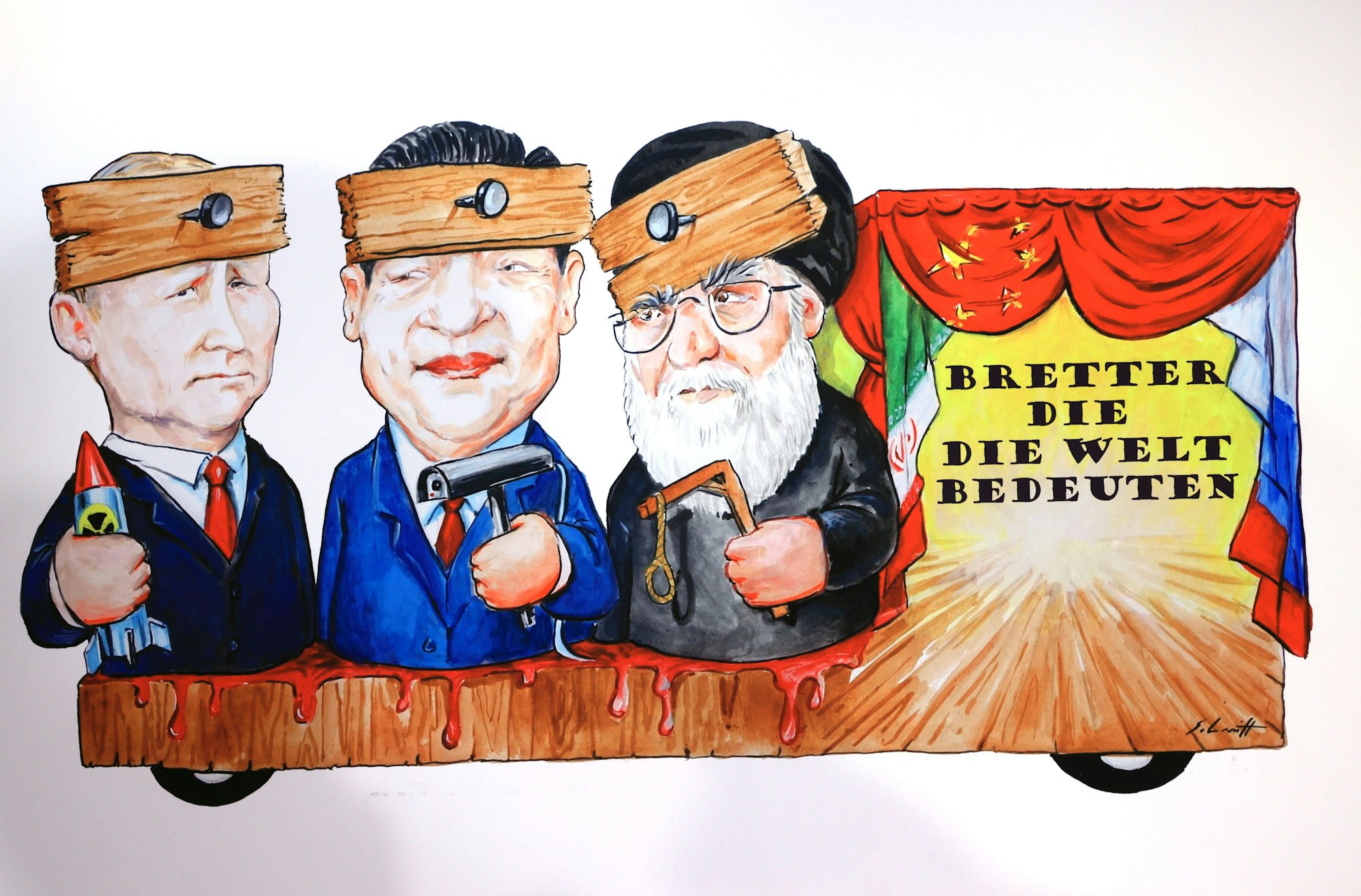 Der Entwurf zum Thema Weltpolitik.