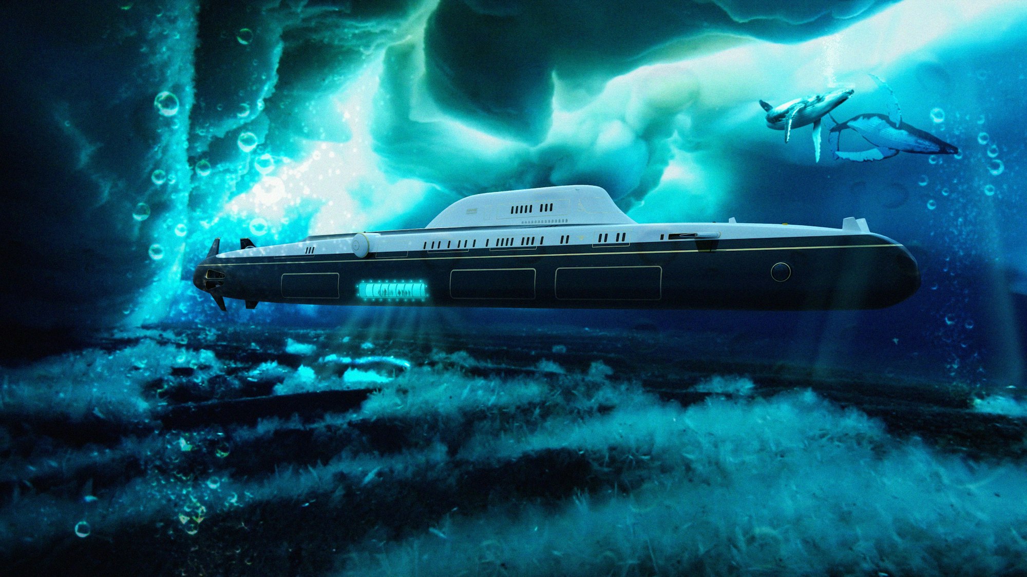 Das Luxus-U-Boot „Migaloo“ soll fast zwei Milliarden Euro kosten. Reisende sollen das Schiff mit einem Helikopter erreichen können, außerdem gibt es weitere Mini-U-Boote an Bord des teuersten U-Boots der Welt.