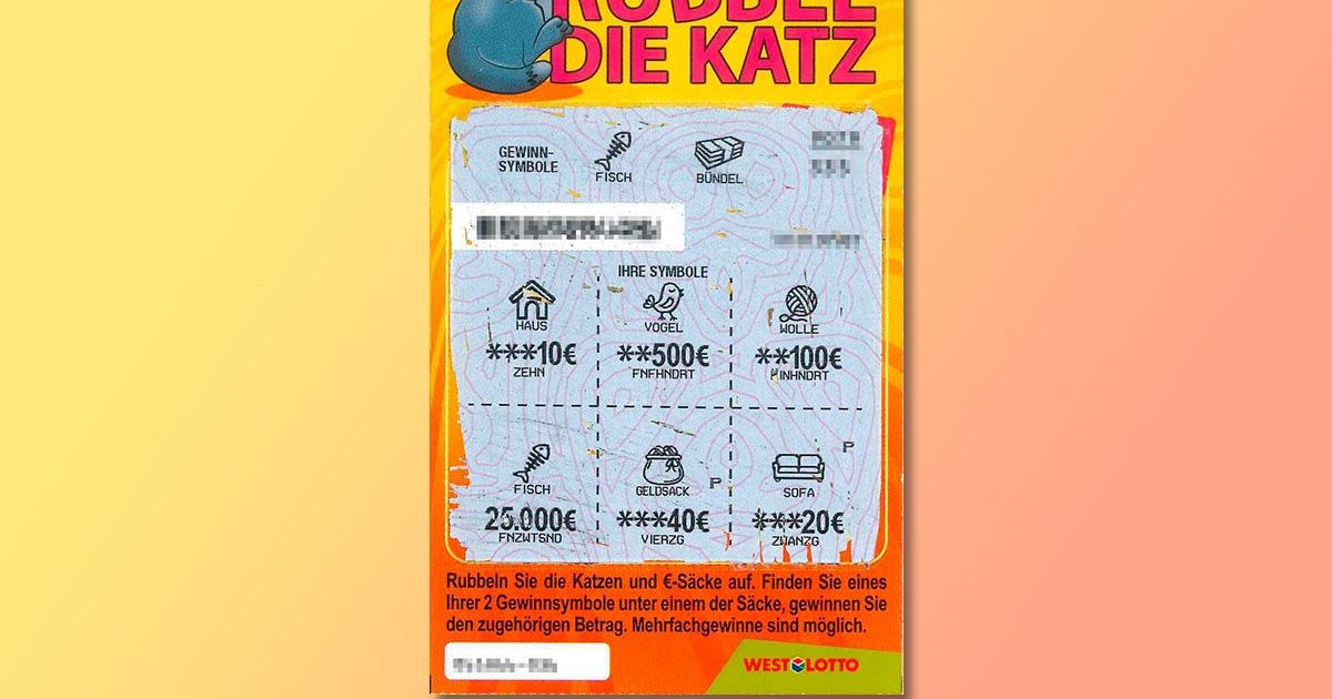 Rubbel Die Katz Online Ansehen Das war ein cooles Gefühl: 25-Jährige gewinnt 25.000 Euro mit „Rubbel