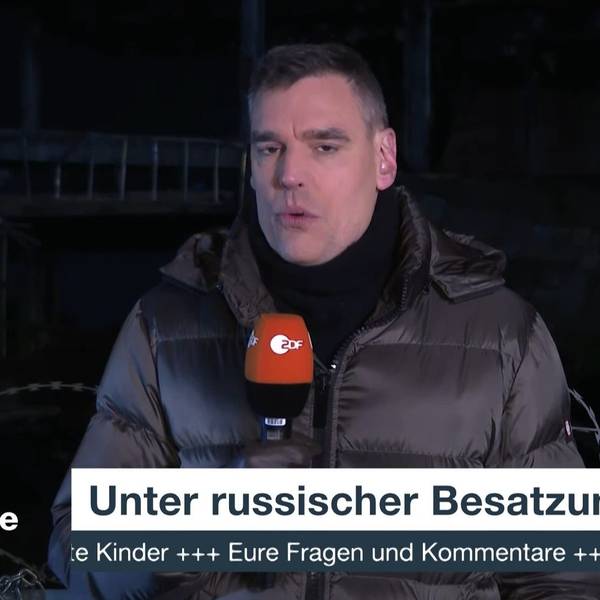 Screenshot der Liveschalte zu ZDF-Korrespondent Armin Coerper im Rahmen der Sendung „ZDF heute live“ am 29. Januar 2024.