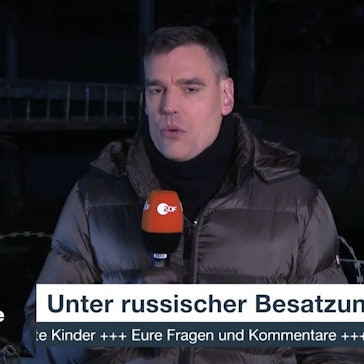 Screenshot der Liveschalte zu ZDF-Korrespondent Armin Coerper im Rahmen der Sendung „ZDF heute live“ am 29. Januar 2024.