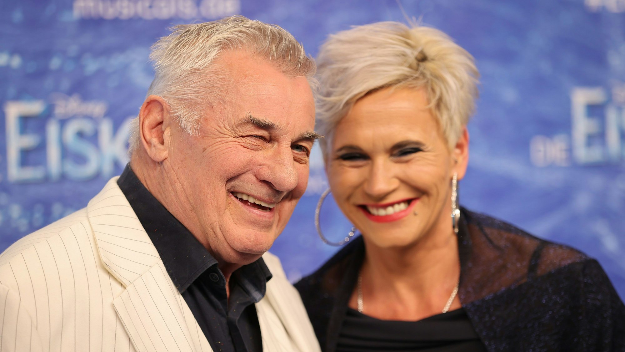 Heinz Hoenig und seine Frau Annika auf einer Filmpremiere 2021.