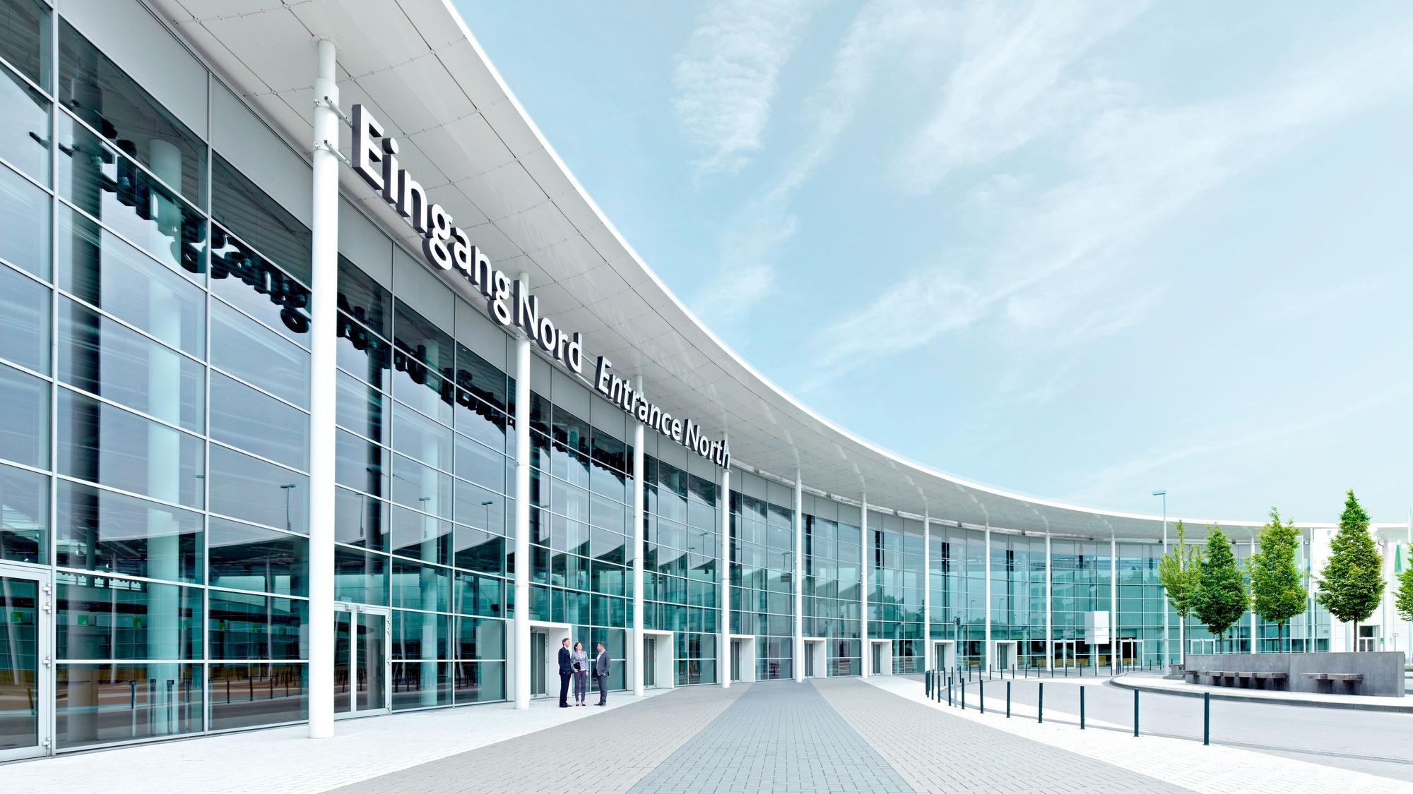 Die Koelnmesse, hier der Eingang Nord.