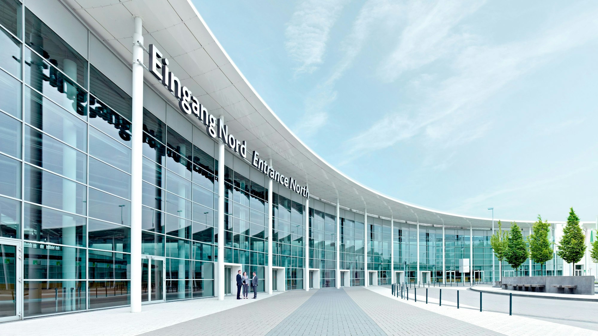 Die Koelnmesse, hier der Eingang Nord.