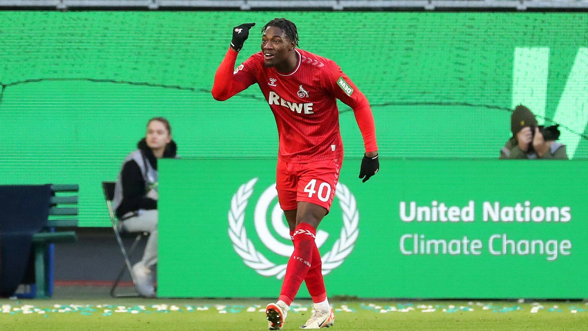 Fraide Alidou beim Spiel in Wolfsburg.