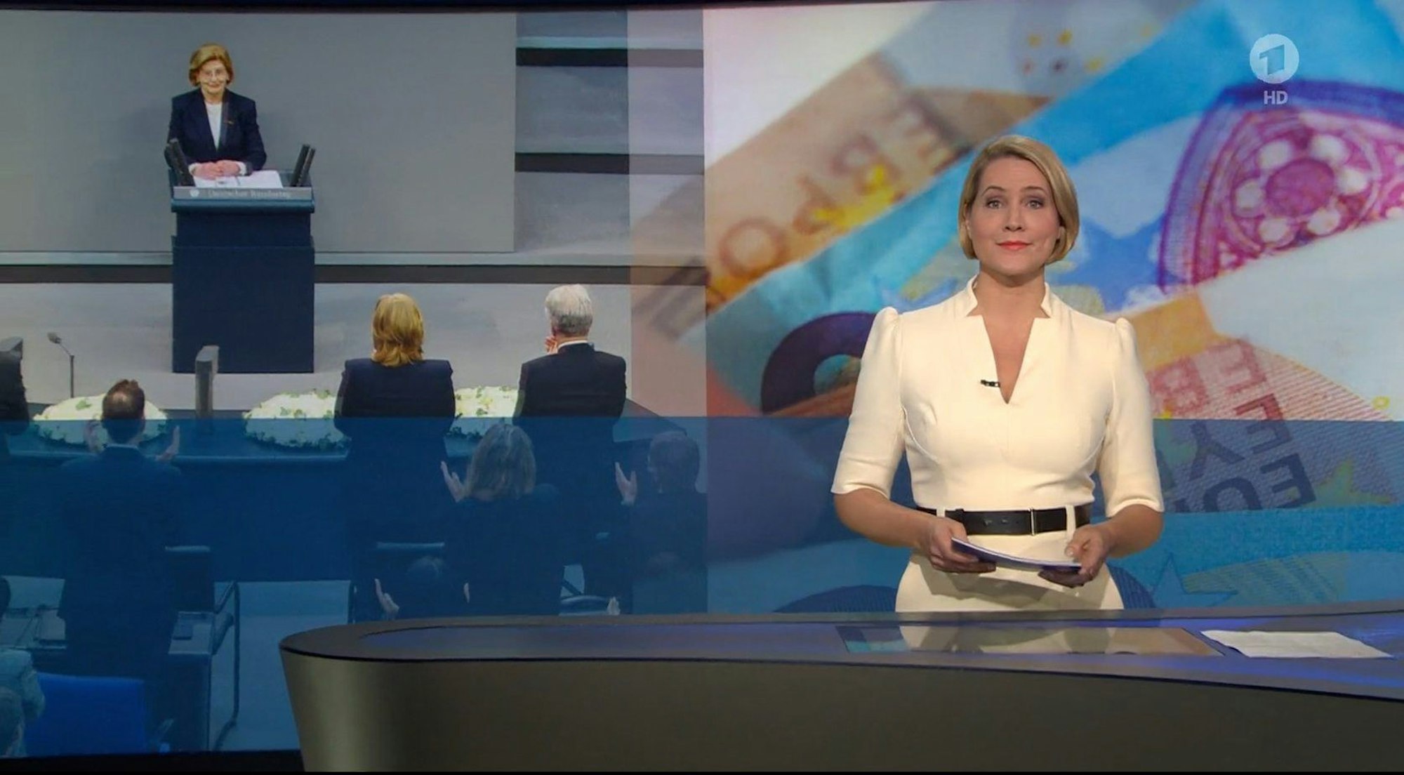 Judith Rakers präsentiert zum letzten Mal die Hauptausgabe der ARD-„Tagesschau“.