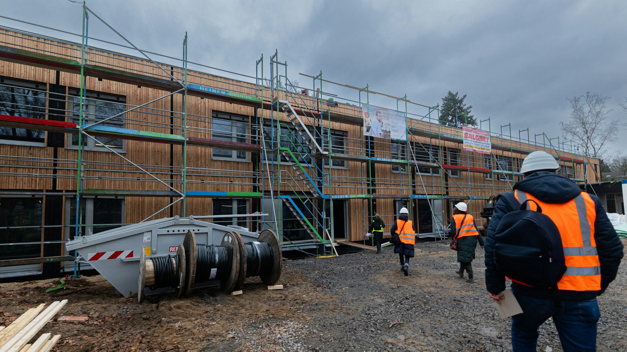 Modulbau der Erweiterung der Rosenmaarschule in Höhenhaus.