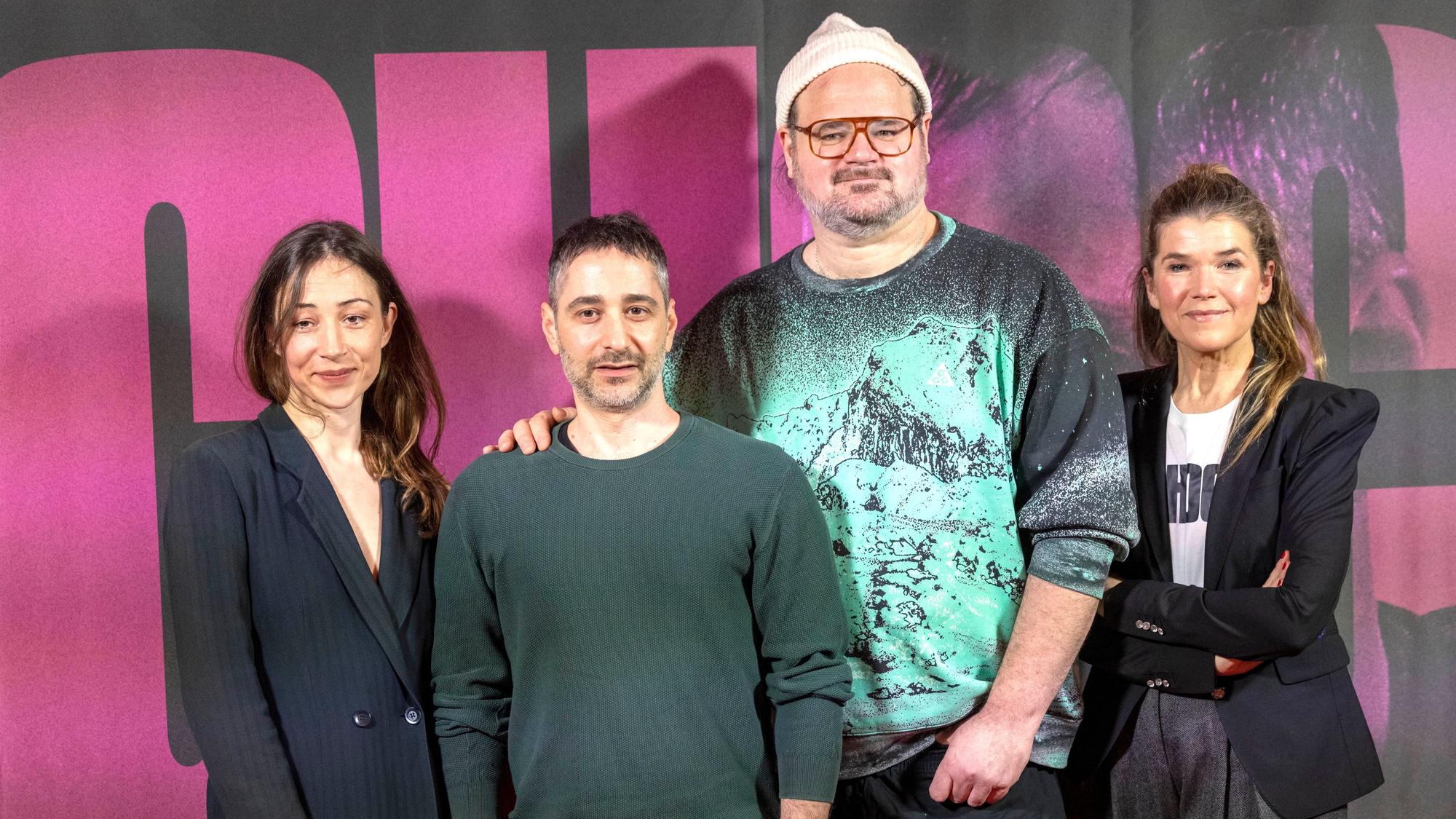 Kamen zur Premiere in den Filmpalast: Anke Engelke (r.), Aenne Schwarz (l.), Denis Moschitto (2.v.l.) sowie Regisseur Daniel Rakete.