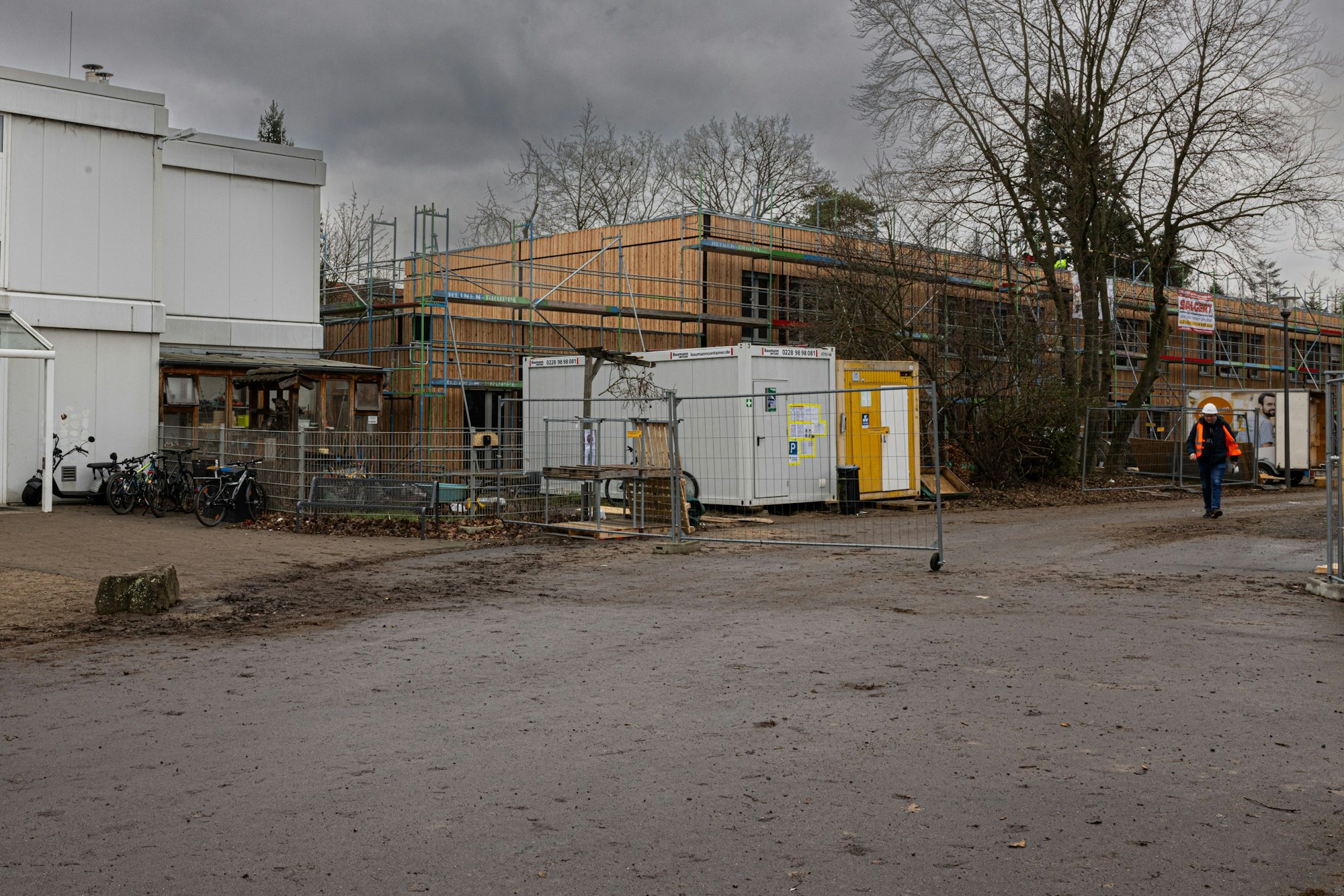 Modulbau der Erweiterung der Rosenmaarschule in Höhenhaus.