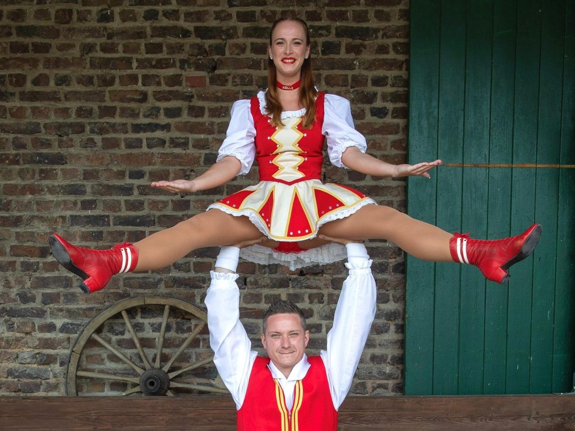 Simone Franzen und Tim Tonat vom Tanzcorps Colonia Rut Wiess.