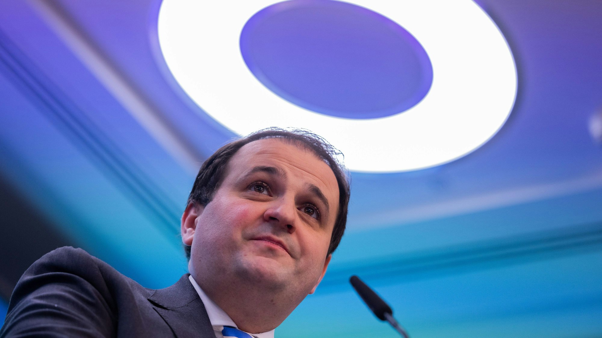 15.01.2024, Nordrhein-Westfalen, Düsseldorf: Nathanael Liminski (CDU), Minister für Bundes- und Europaangelegenheiten, Internationales sowie Medien des Landes Nordrhein-Westfalen