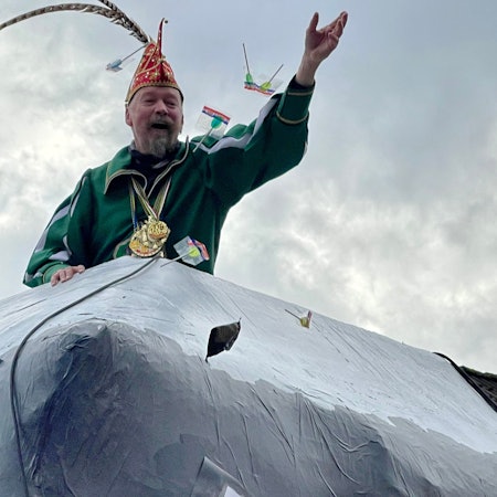 Karbevalszug Eitorf-Bourauel, KG Grün-Weiß Bourauel ging als Zwerge, Michael "Frisch" Breuer als Prinz, sonst ist immer Zugleiter.