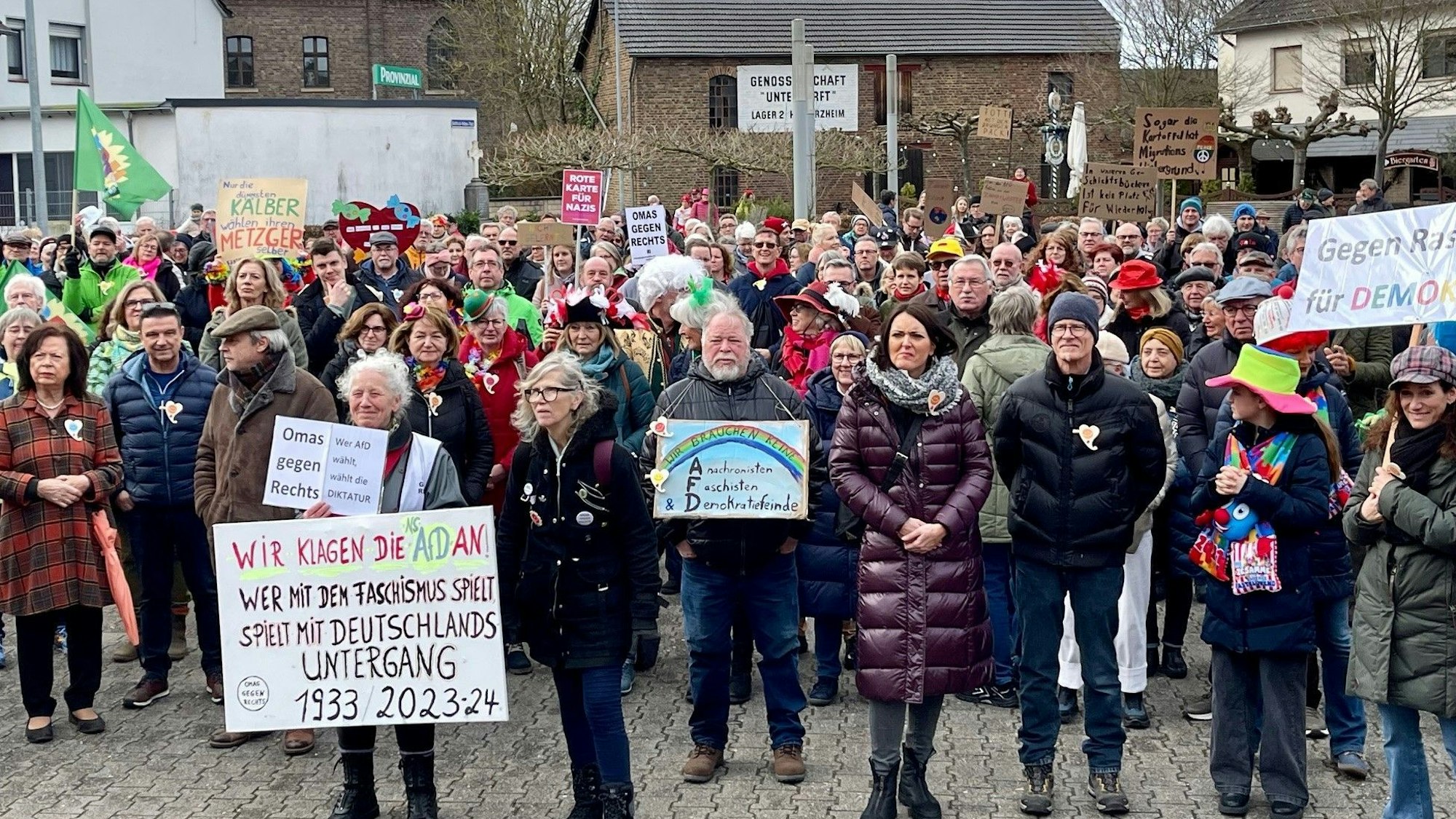 Gegen Rechts Demo in Heimerzheim
