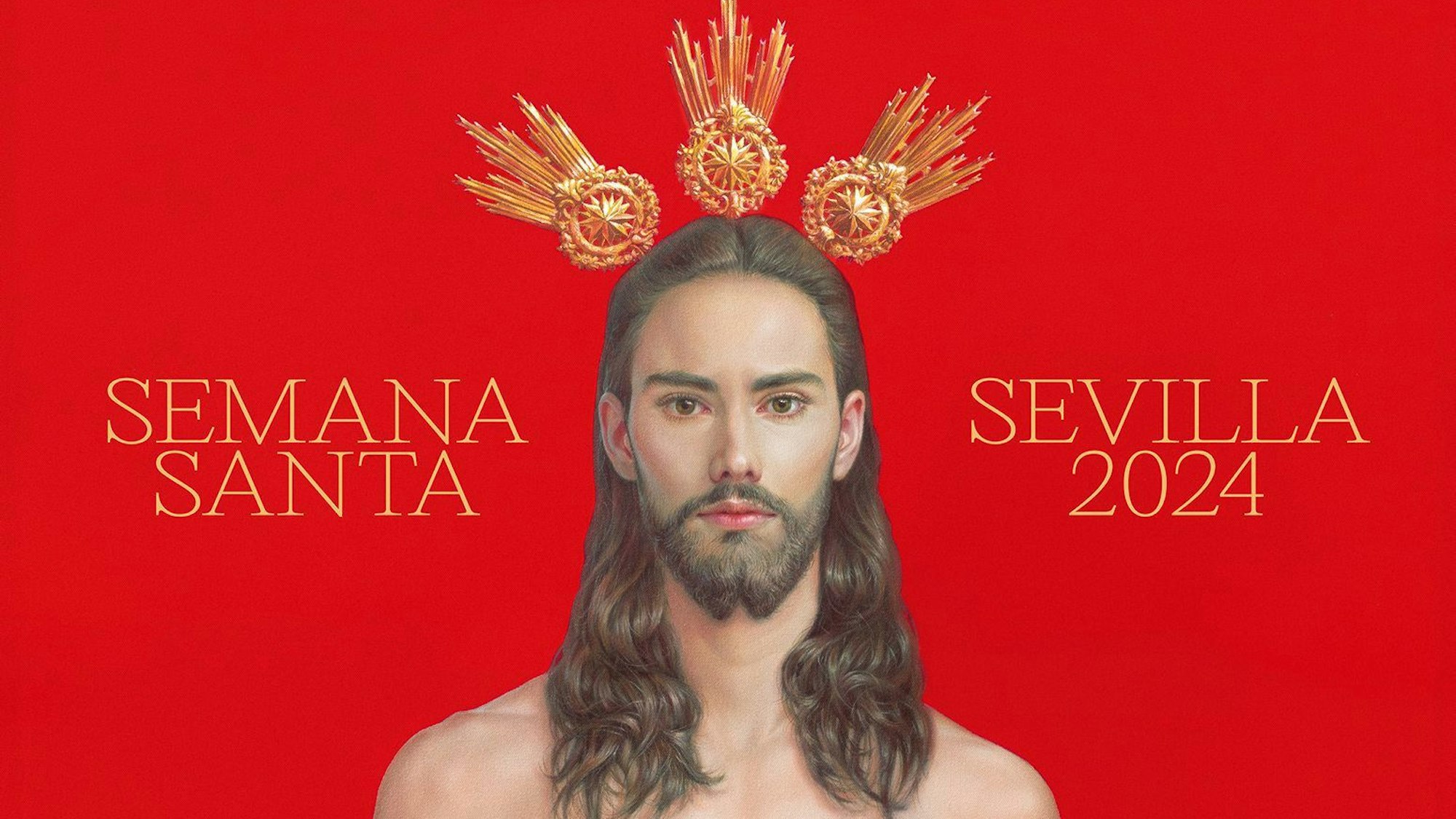 Ist dieses Jesus-Gemälde zu sexy? Das Kunstwerk von Salustiano Garcia Cruz löst in Spanien eine hitzige Debatte aus.