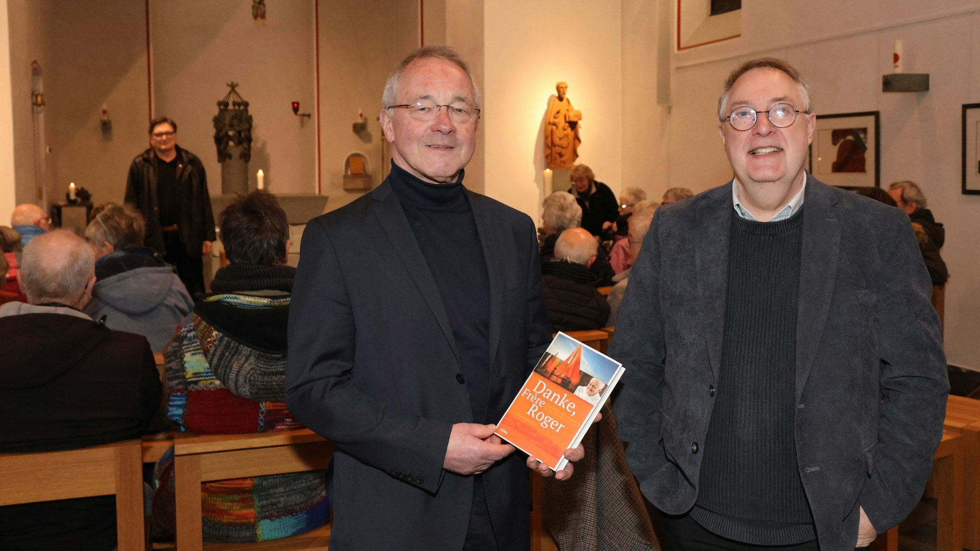 50 Jahre Konzil der Jugend Taize: hier Klaus Hamburger (links) und Patrick Oetterer in der Culturkirche Osberghausen.