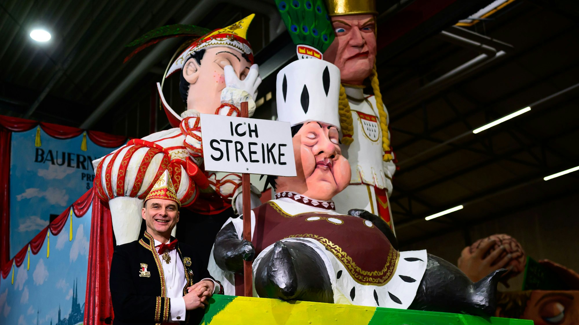 Bauernprotest auch beim Kölner Dreigestirn.