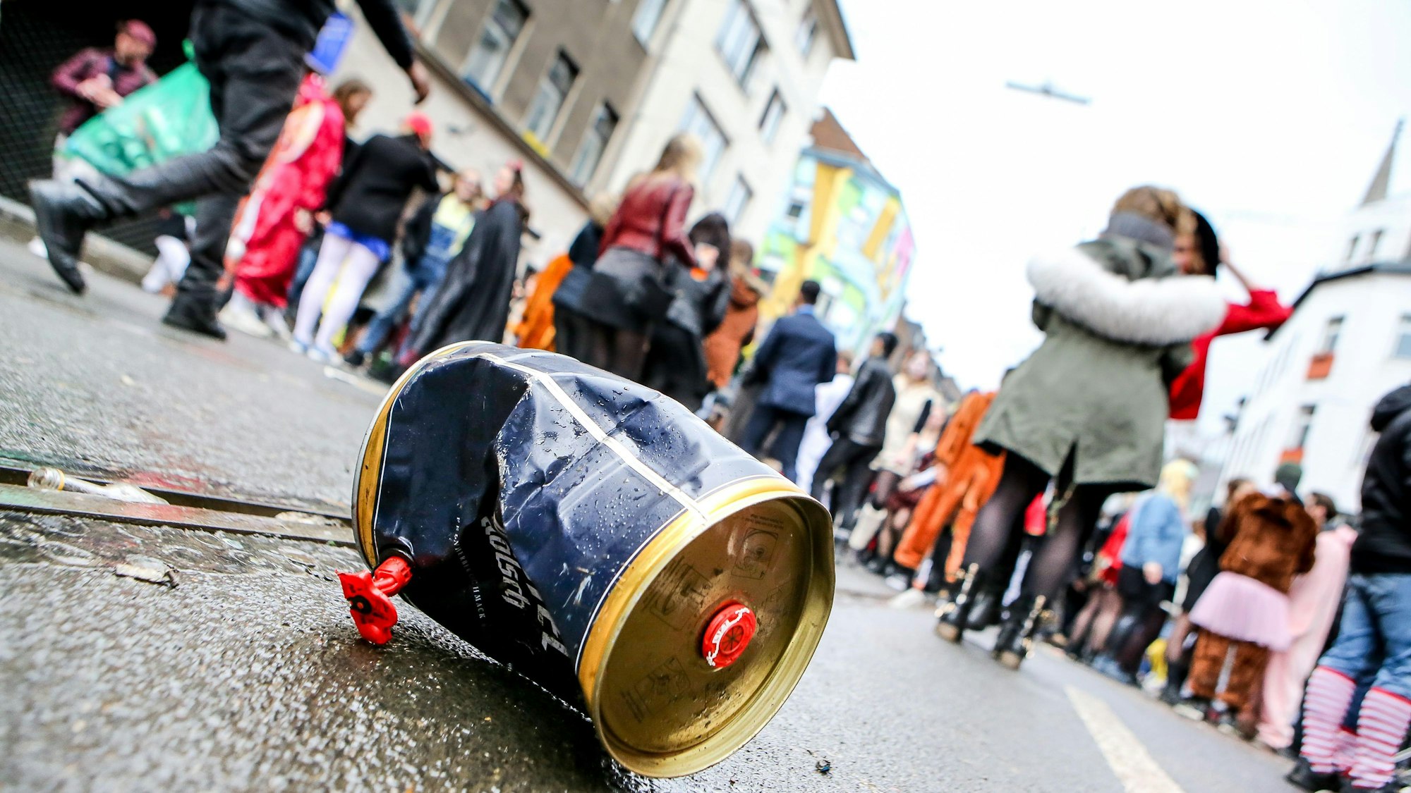 Karneval auf der Zülpicher Straße.