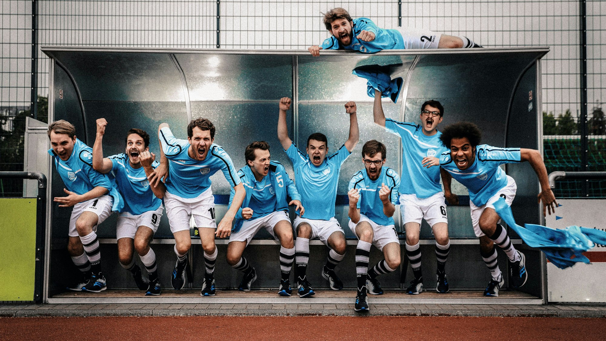 Das Bandfoto der Rhythmussportgruppe.