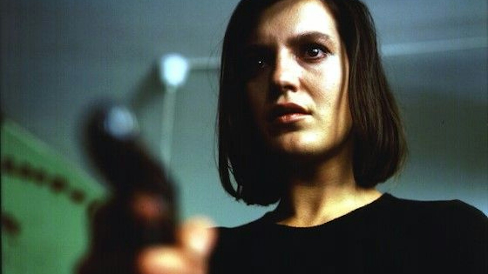 Schauspielerin Angela Winkler als Katharina Blum in der Romanverfilmung ‚Die verlorene Ehre der Katharina Blum‘.