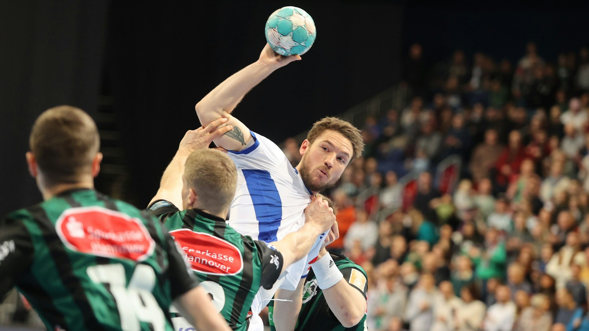Spielszene aus der Handball-Bundesliga