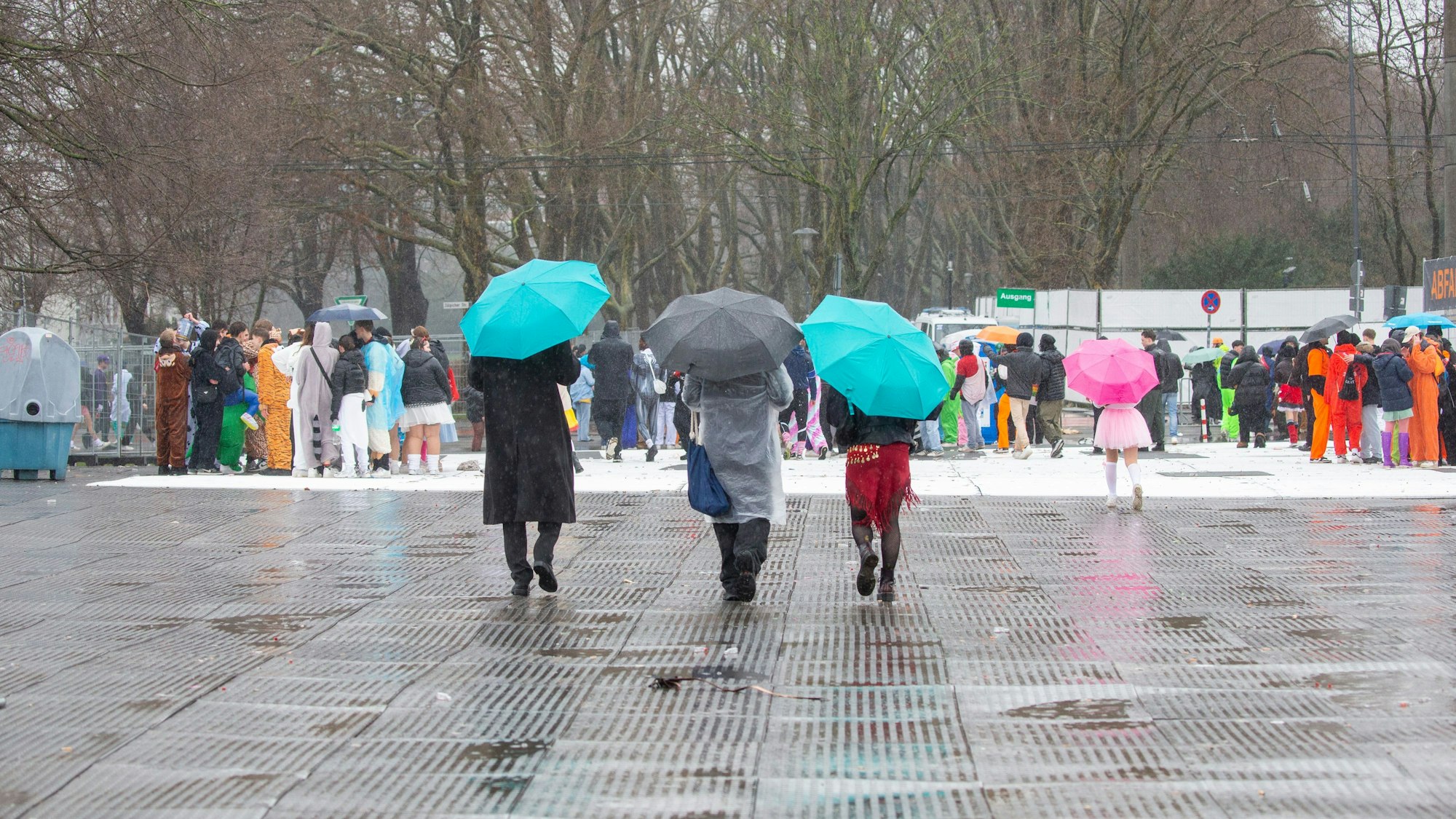Die Uniwiese als Ausweichfläche wurde kaum benötigt.