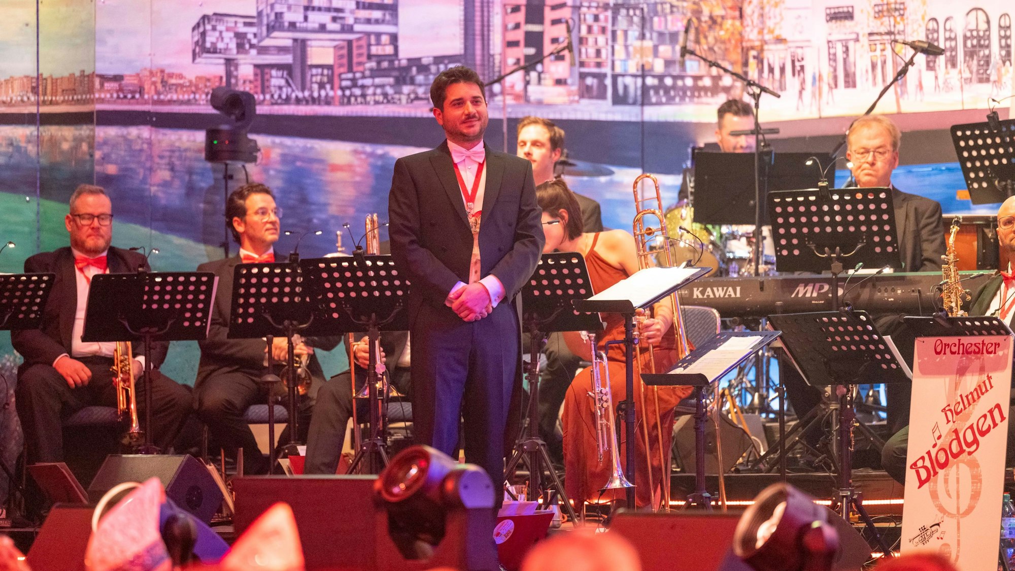 Matthias Heßeler bei der Prinzenproklamation im Januar 2024 im Gürzenich.