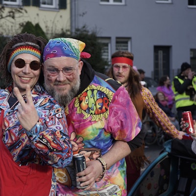Zwei Hippies.