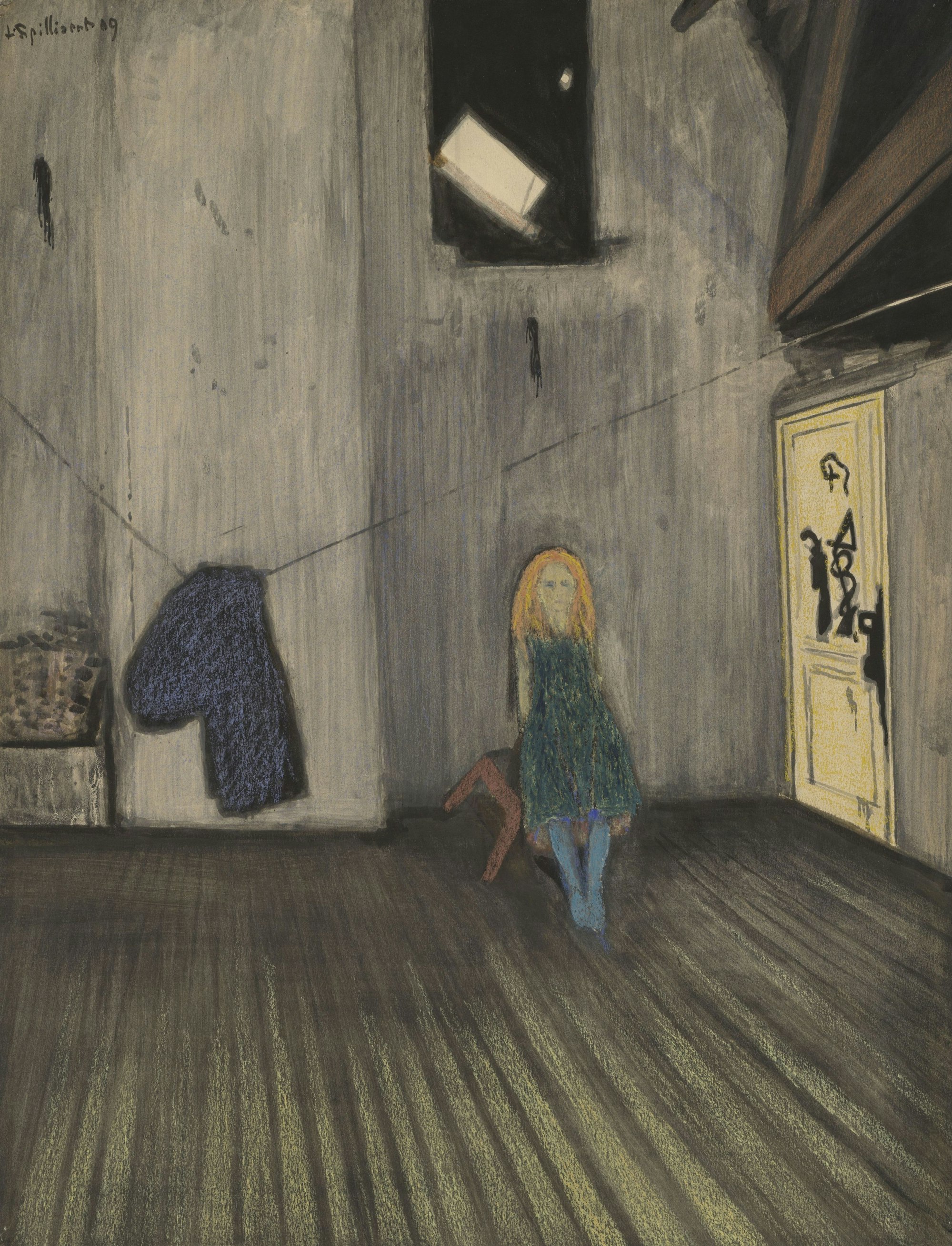 Louis Spilliaert Alleen (Alleine) 1909