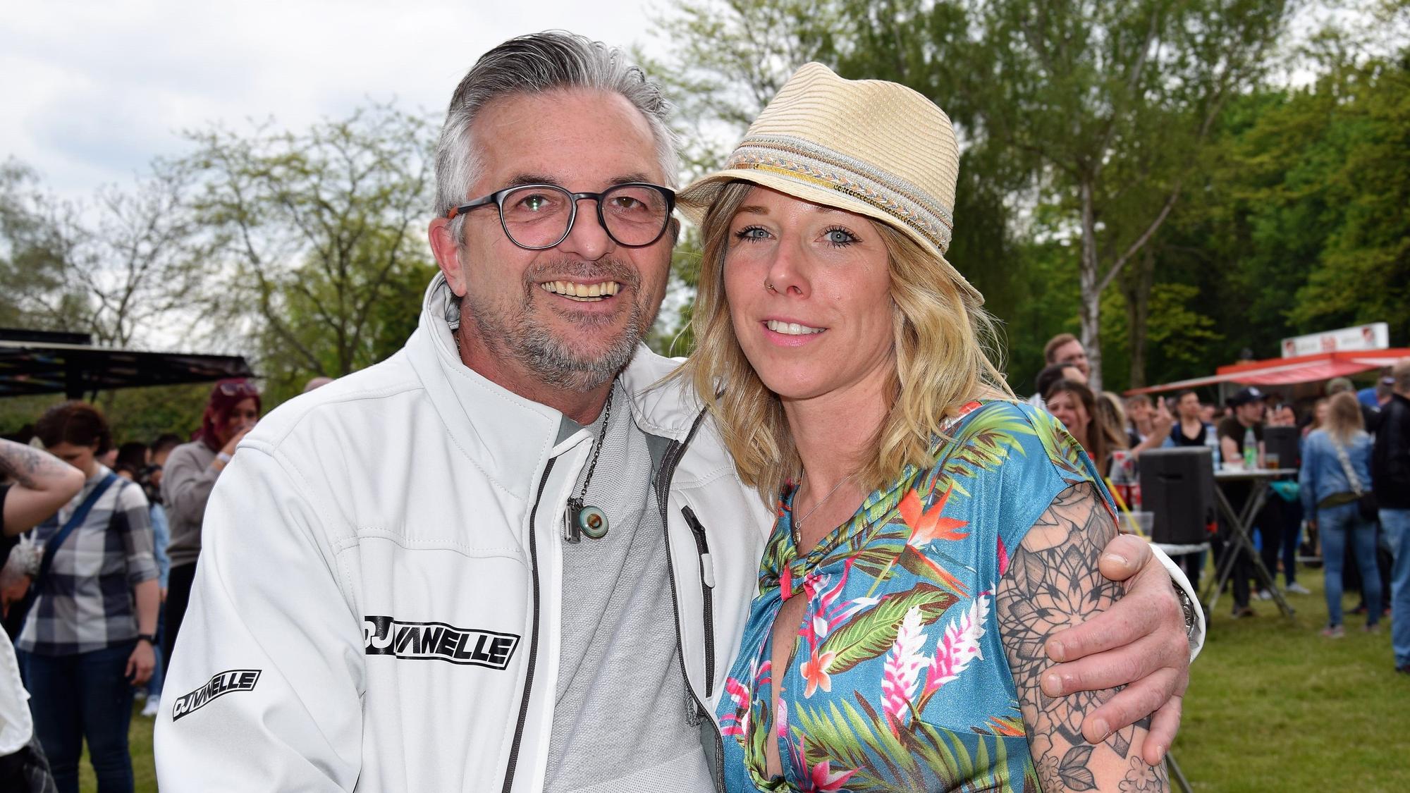 Ingo Stromberg hatte sich mit Stefanie Last 2023 am Otto-Maigler-See unters Partyvolk gemischt