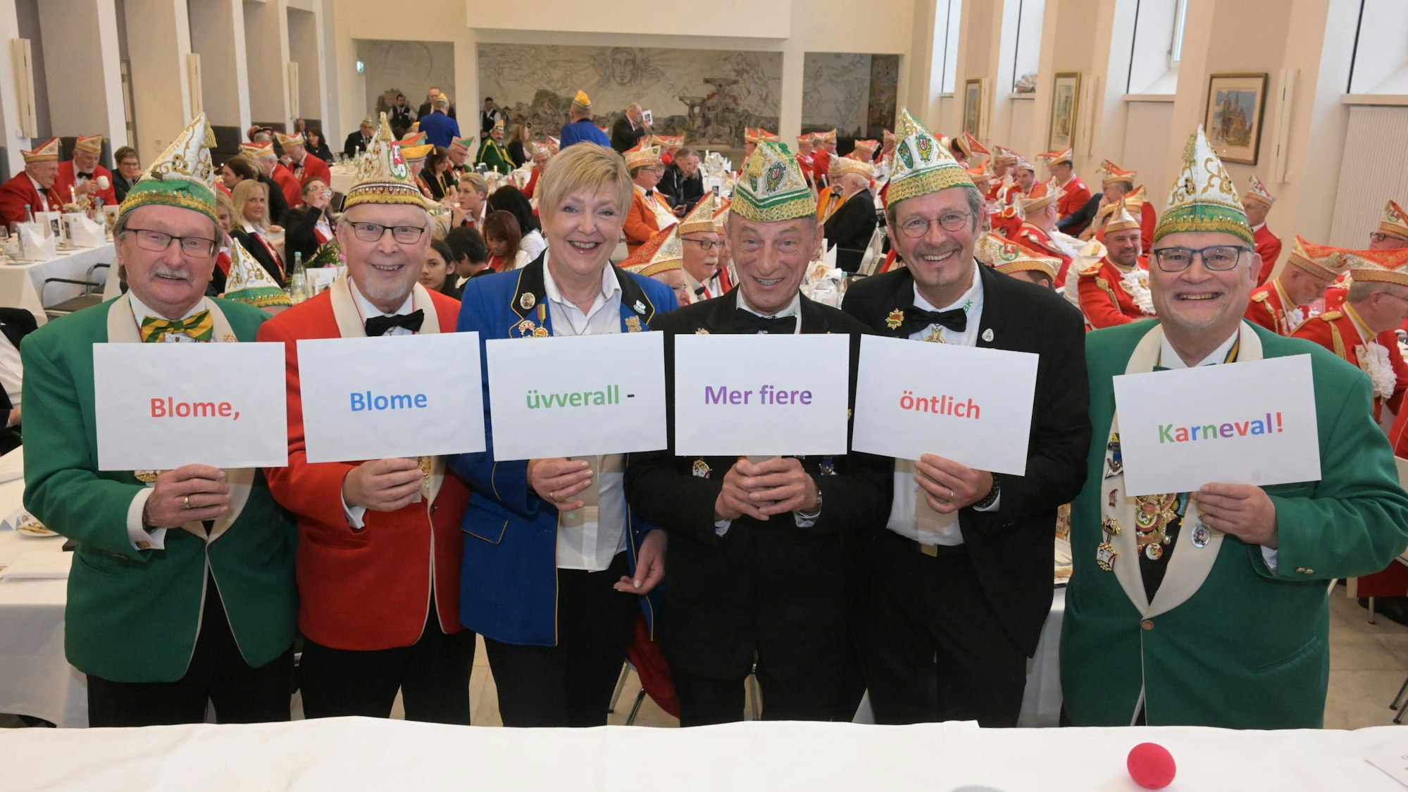 Das neue Sessionsmotto wird traditionell beim Prinzenessen veröffentlicht.