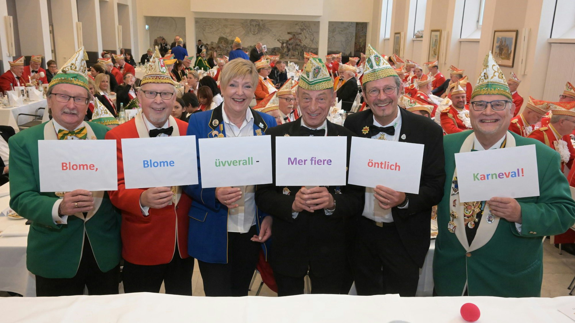 Das neue Sessionsmotto wird traditionell beim Prinzenessen veröffentlicht.