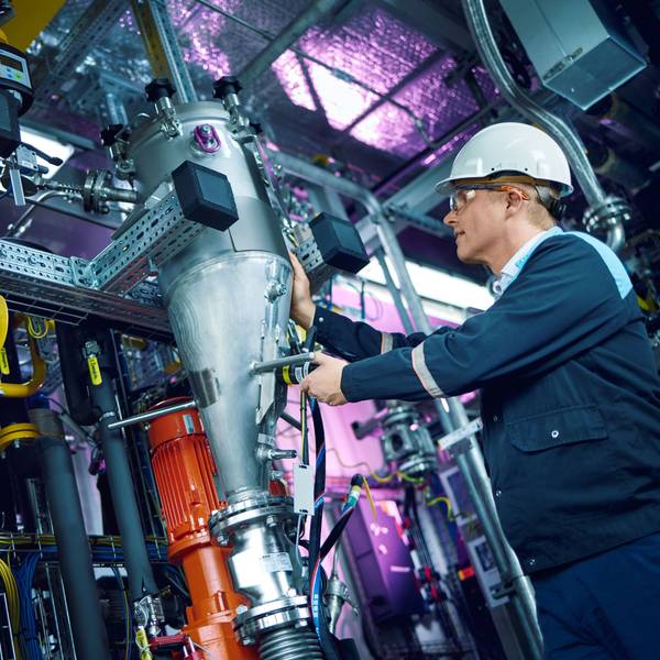 Pilotanlage zur Herstellung von Anillin auf Bio-Basis von Covestro in Leverkusen
