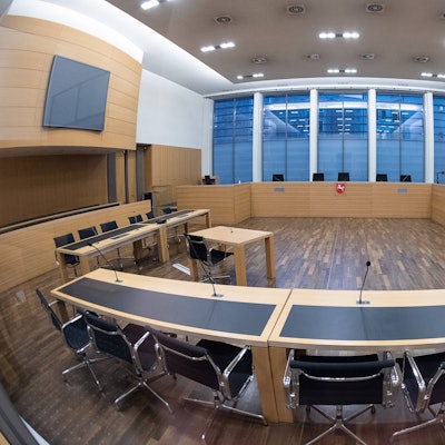 Blick in den Saal 141 im Landgericht Braunschweig.