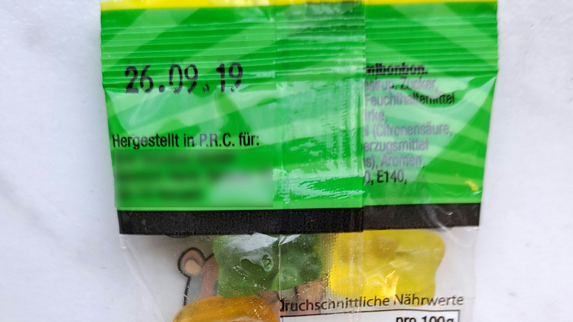 Wurfmaterial mit angeblich abgelaufen MHD.