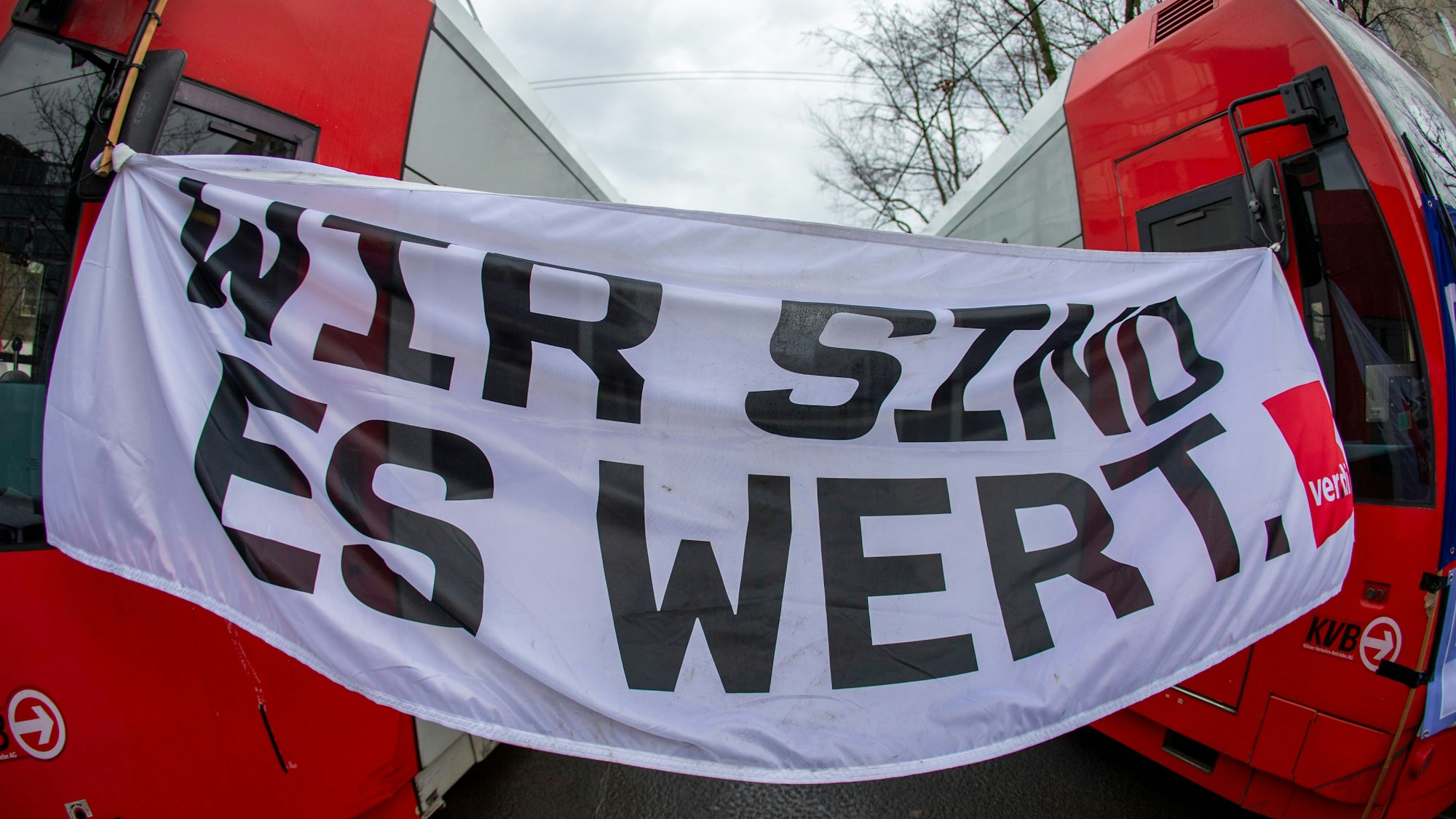 Die KVB streikte am Donnerstag für bessere Arbeitsbedingungen.