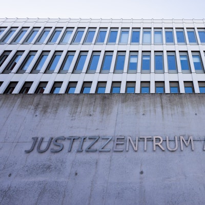 Blick auf das Landgericht im Justizzentrum Aachen (Archivbild)