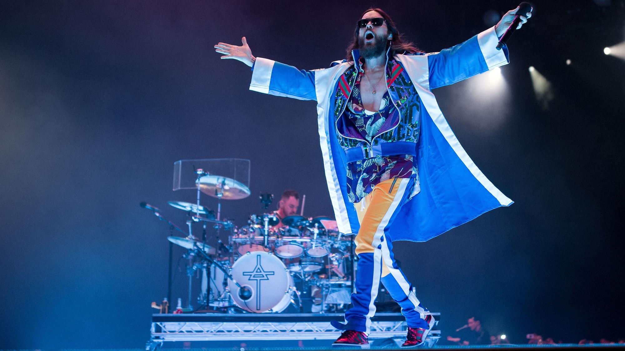 Sänger und Schauspieler Jared Leto in der Wiener Stadthalle