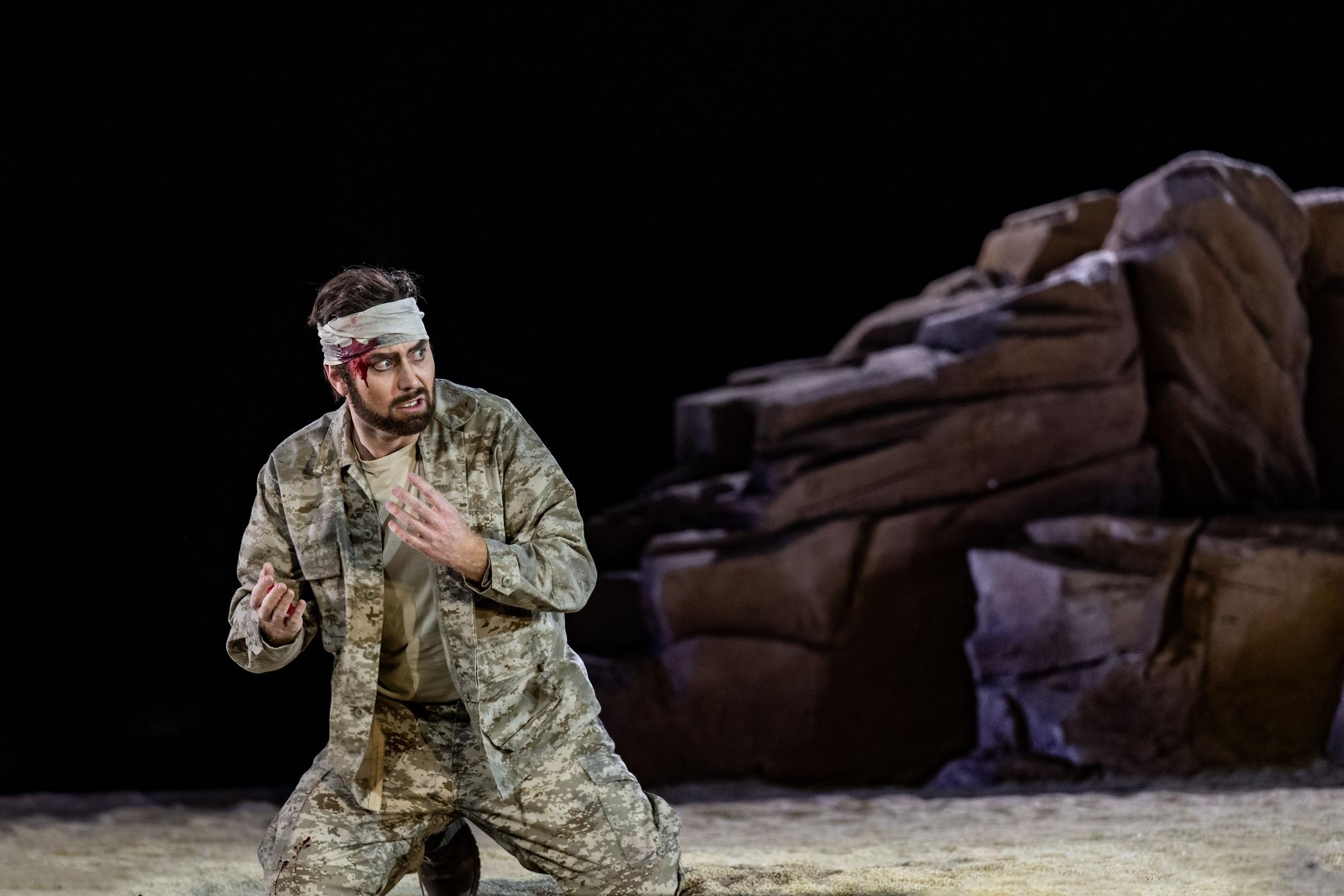 Tenor Sebastian Kohlhepp in seinem Rollendebüt als Kreterkönig „Idomeneo“.
