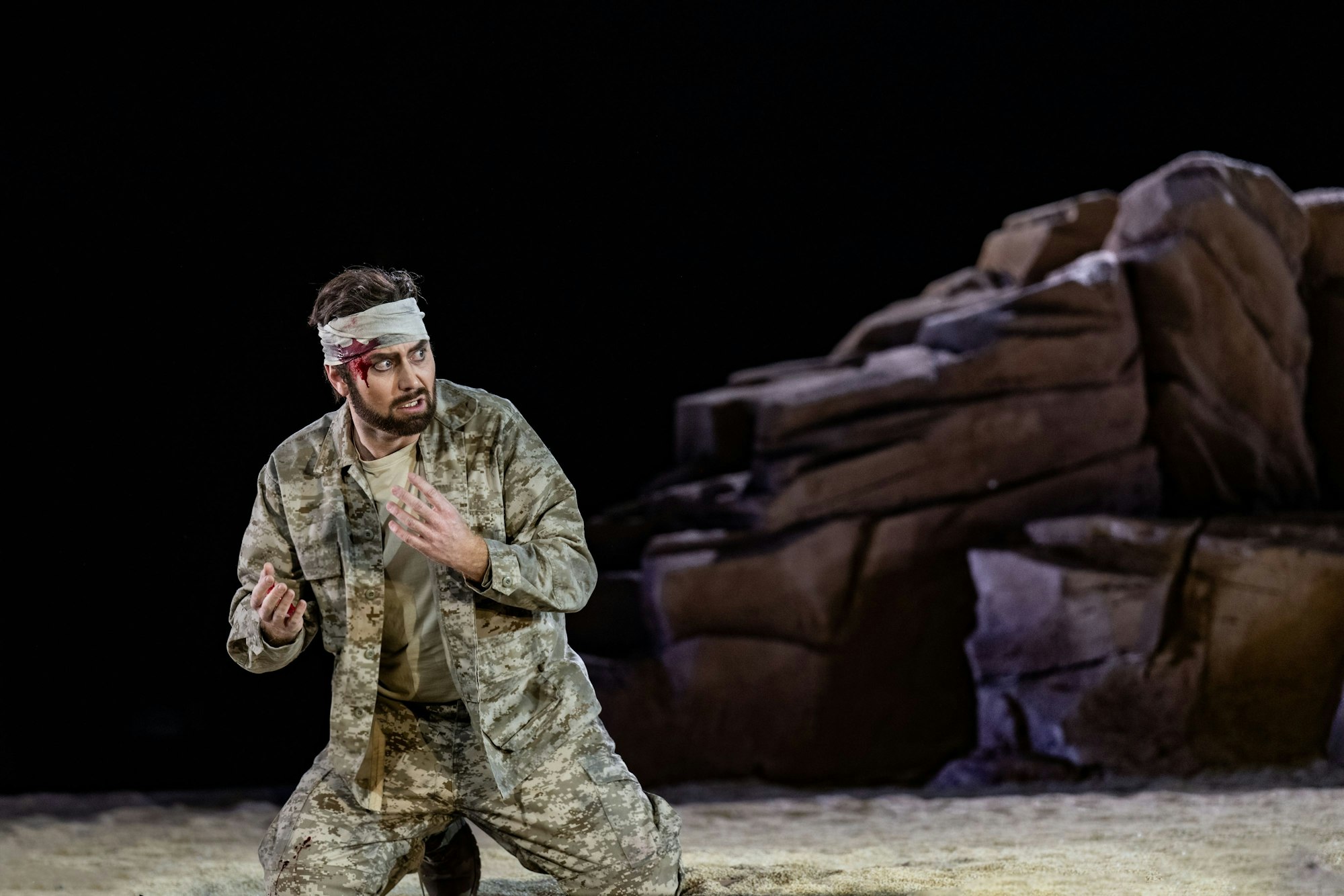 Tenor Sebastian Kohlhepp in seinem Rollendebüt als Kreterkönig „Idomeneo“.
