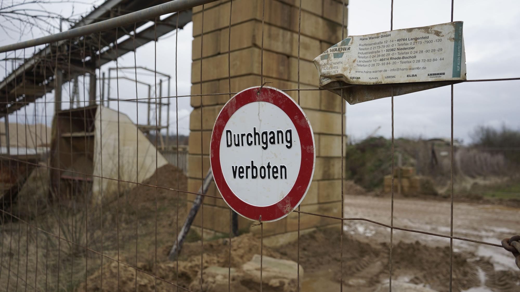Die Kiesgrube Forster Feld.