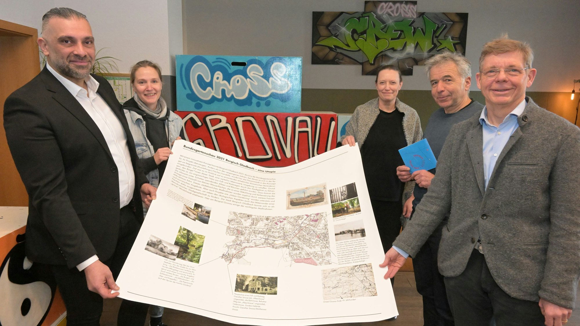 Die Mülheimer Straße zerschneidet den Stadtteil Gronau . Der Arbeitskreis hat große Pläne.